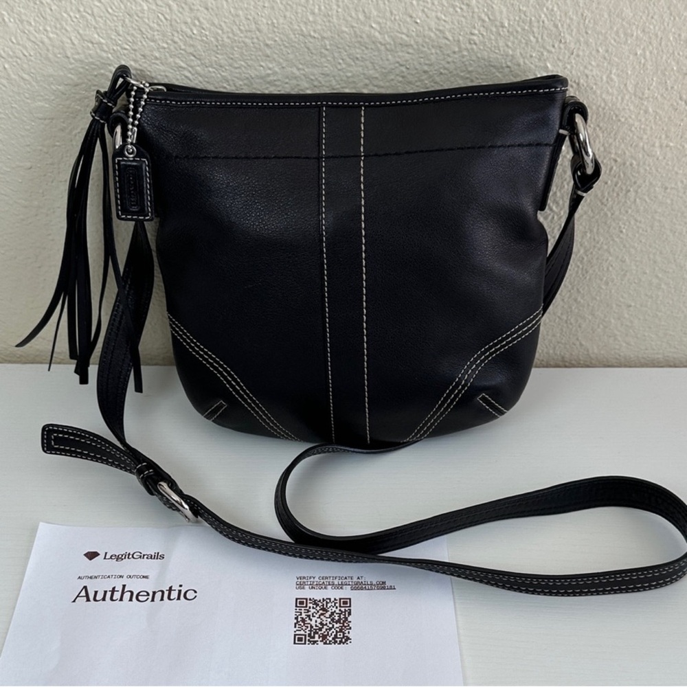 RARE COACH 80’s pristine condition authentic certificate COA mini crossbody